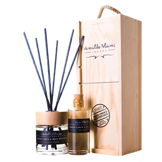 Fresh Linen & Bois Précieux Diffuser Set with Refill
