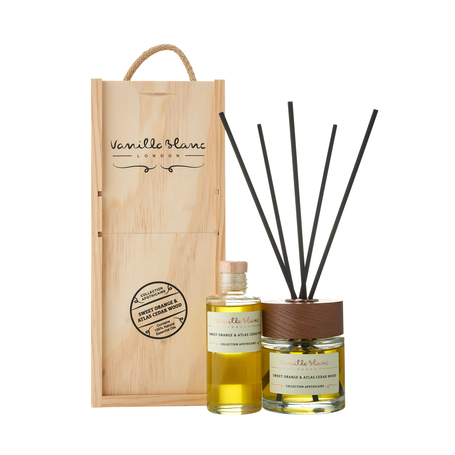 Diffuser & Refill Gift Set - Sweet Orange & Atlas Cedar Wood