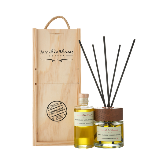 Diffuser & Refill Gift Set - Sweet Orange & Atlas Cedar Wood
