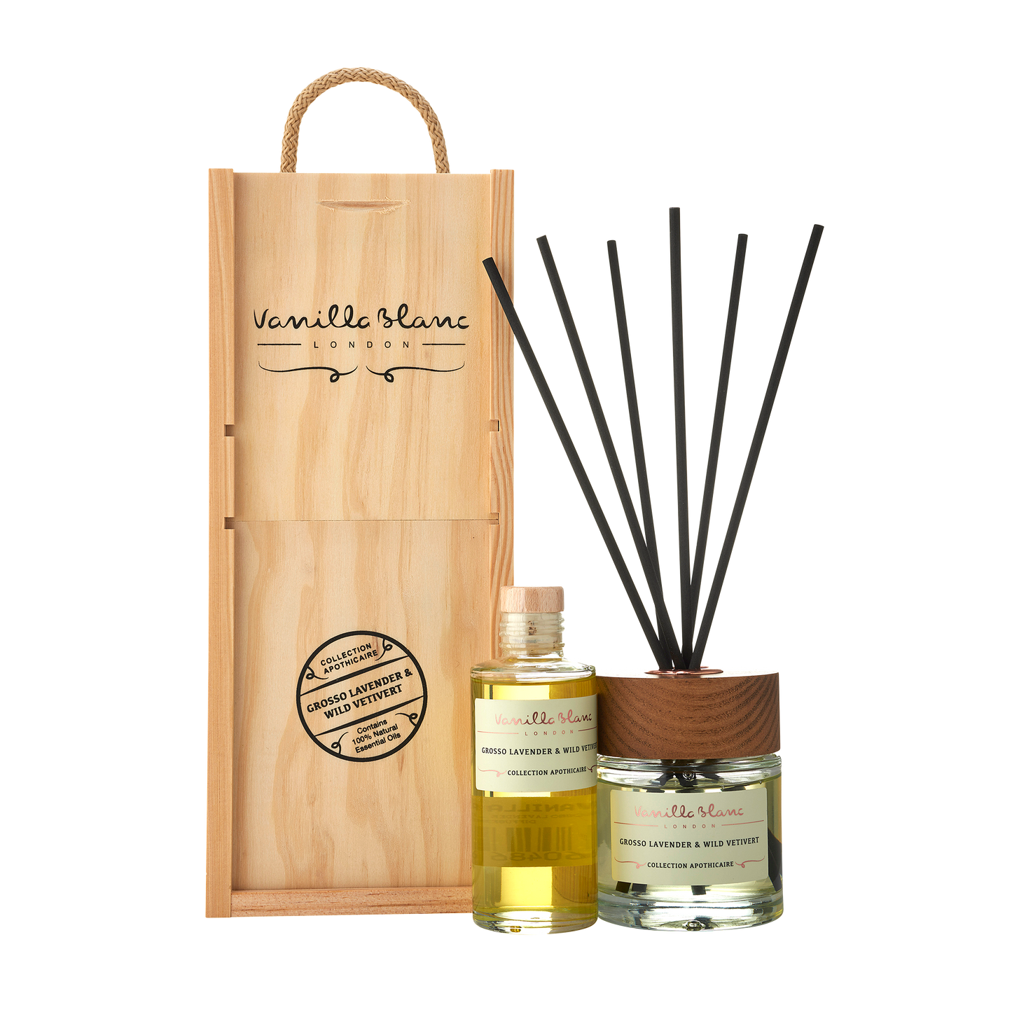 Diffuser & Refill Gift Set - Grosso Lavender & Wild Vetivert