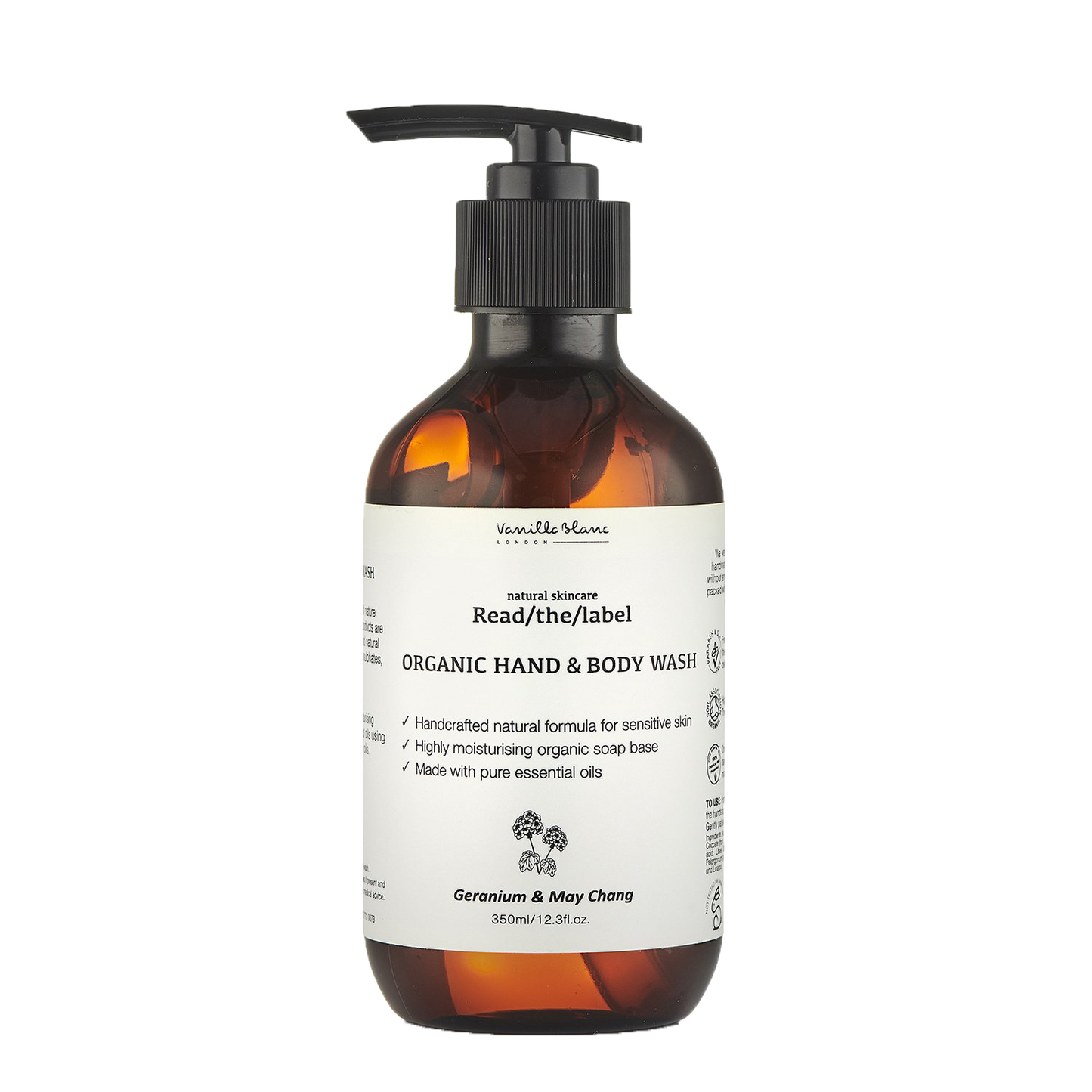Organic Hand & Body Wash - Geranium & May Chang