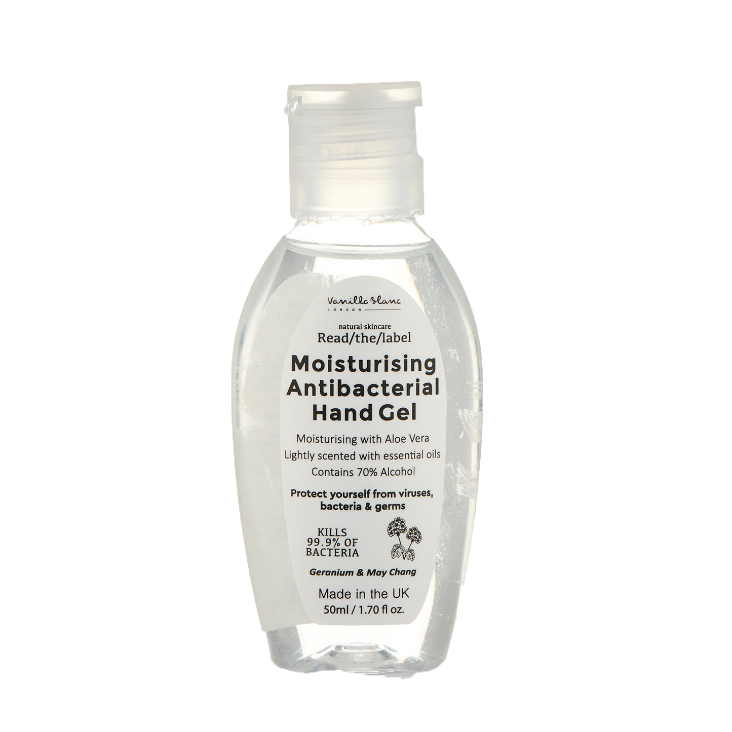 Natural Antibacterial Hand Gel - Geranium & May Chang